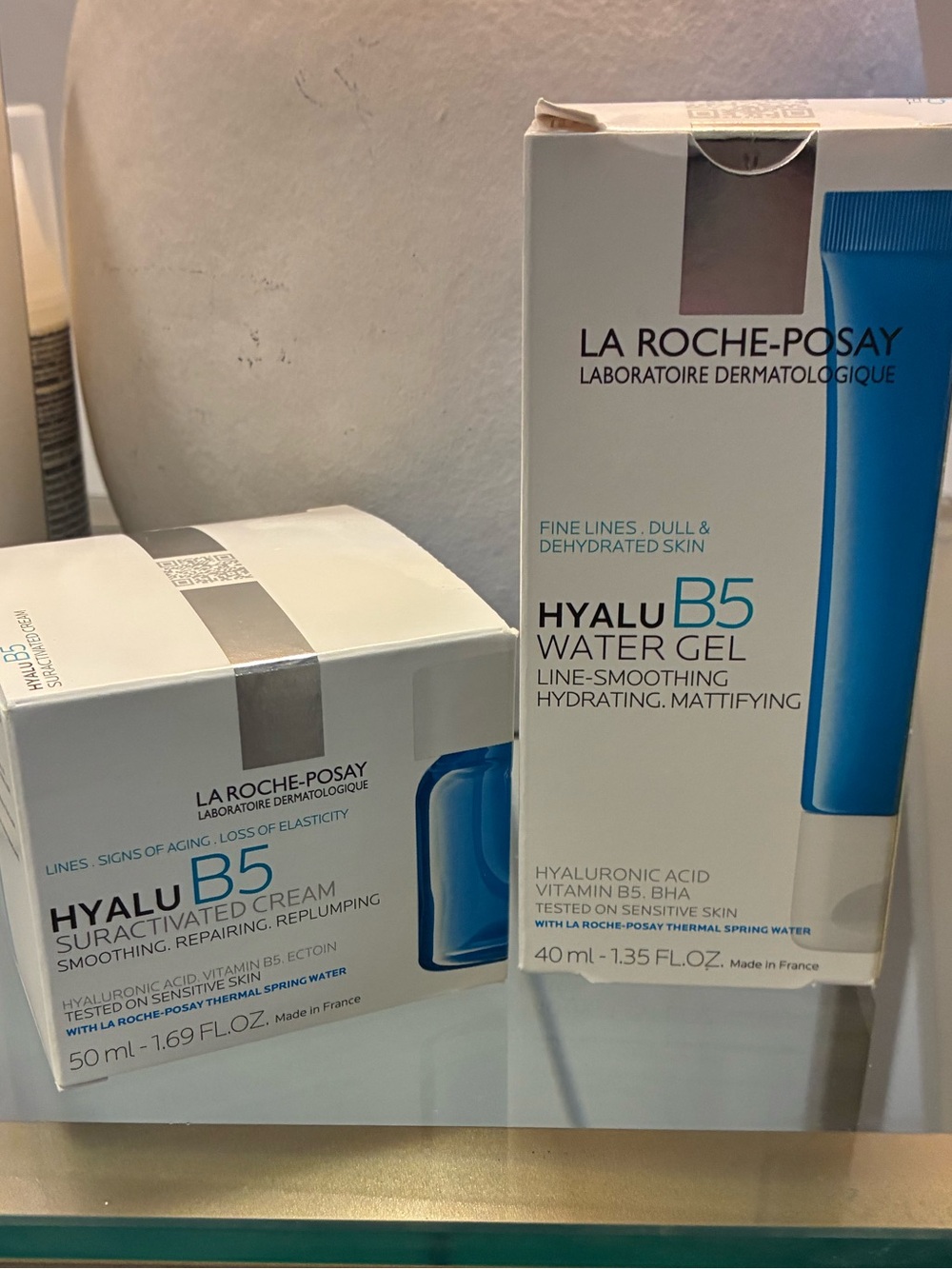 La Roche-Posay Hyalu B5 Water Gel + Suractivated Cream 2pc NEW